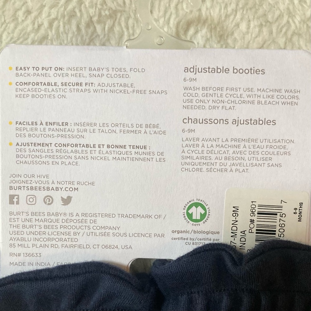 Large Burt’s Bees Baby Bundle Size 3-6 & 6-9 months NWT - Picture 10 of 10